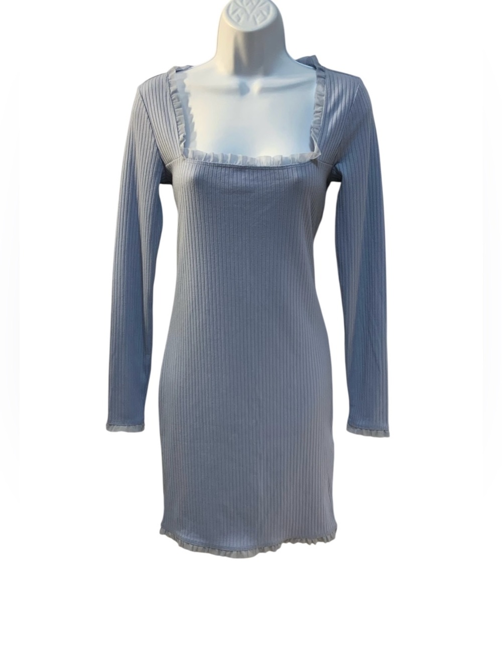 Forever 21 Periwinkle Ribbed Mini Dress